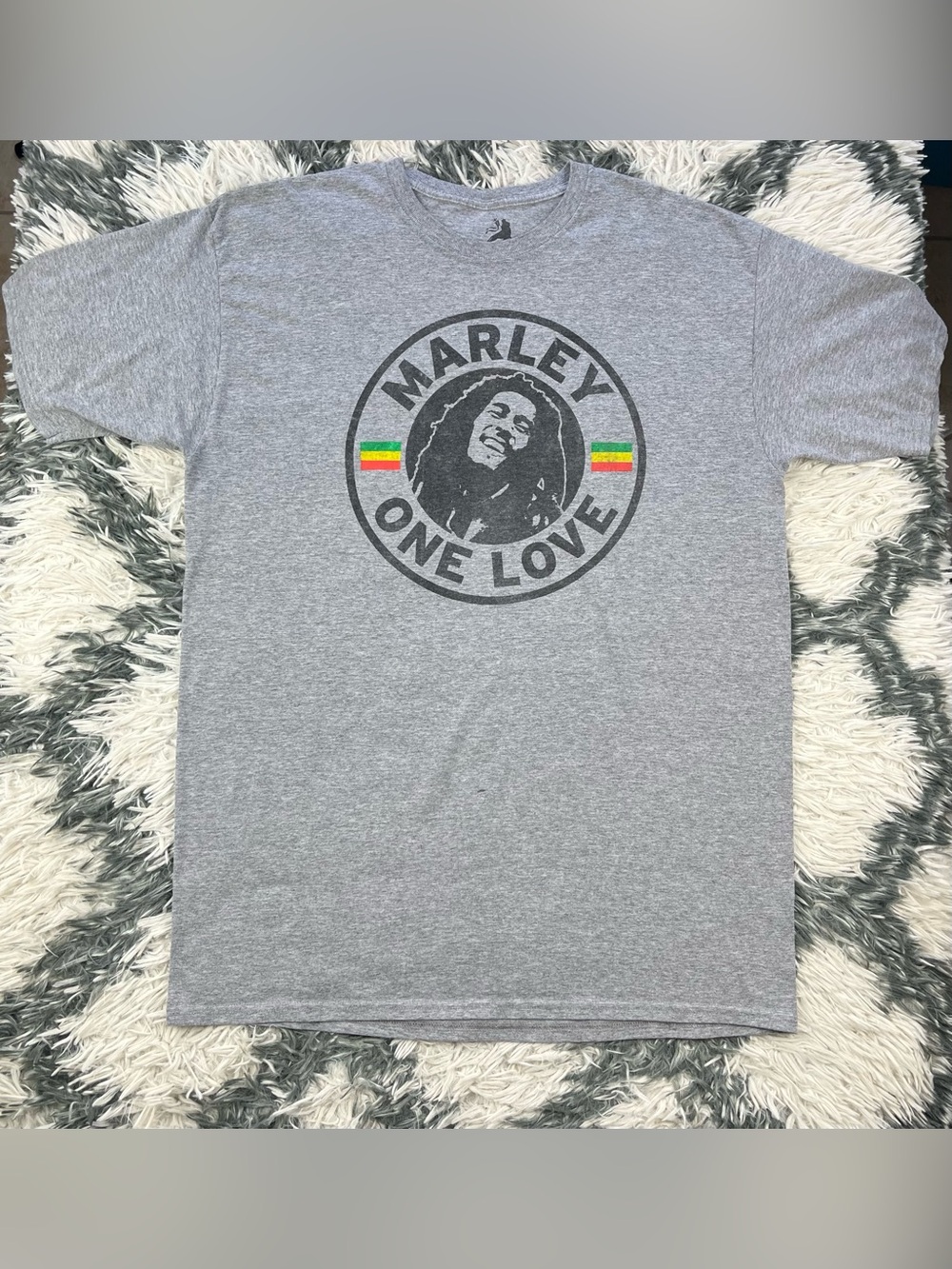 Zion Rootswear Men’s Gray Bob Marley Graphic T-shirt Size XLT